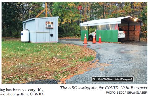 The ARC testing site for COVID-19 in Rockport PHOTO: BECCA SHAW GLASER